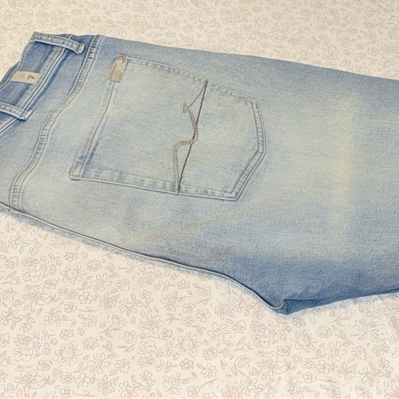 7 For All Mankind Men's Washed Blue Straight Jeans - Picture 3 of 4